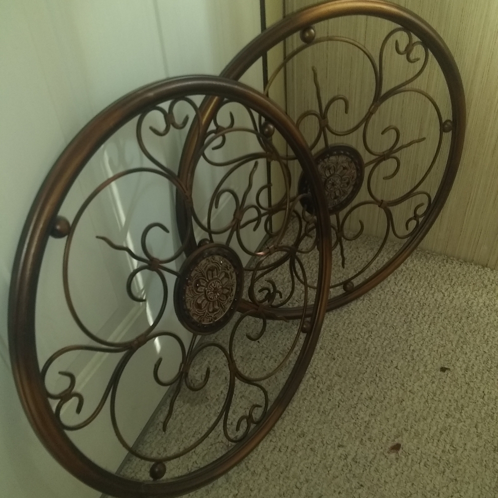 Filigree Metal (Thick) Wall Art Pair